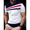 Nuova T-shirt Estiva Moda Uomo Personalità Geometria Fantasia Stampata T-shirt da Uomo Top