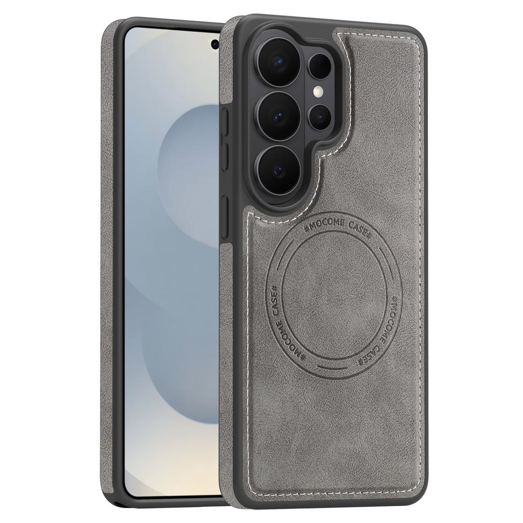 Retro Leather For Magsafe Case For Samsung Galaxy S26 S25 Edge S24 FE S23 S22 Plus Ultra A57 A37 A17 A56 A36 Magnetic Back Cover