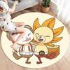 One Piece Logo Round Area Rug Carpet Rug For Living Room Bedroom Sofa Playroom Decor Nonslip Floor Mat