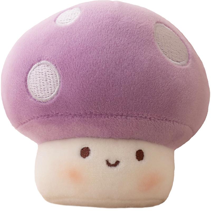 1pc 10cm Cartoon Mushroom Peluche Toy Kawaii Plant Plush Mushroom with Pearl Pendant Dolls Cute Toy for Children Girls Gifts