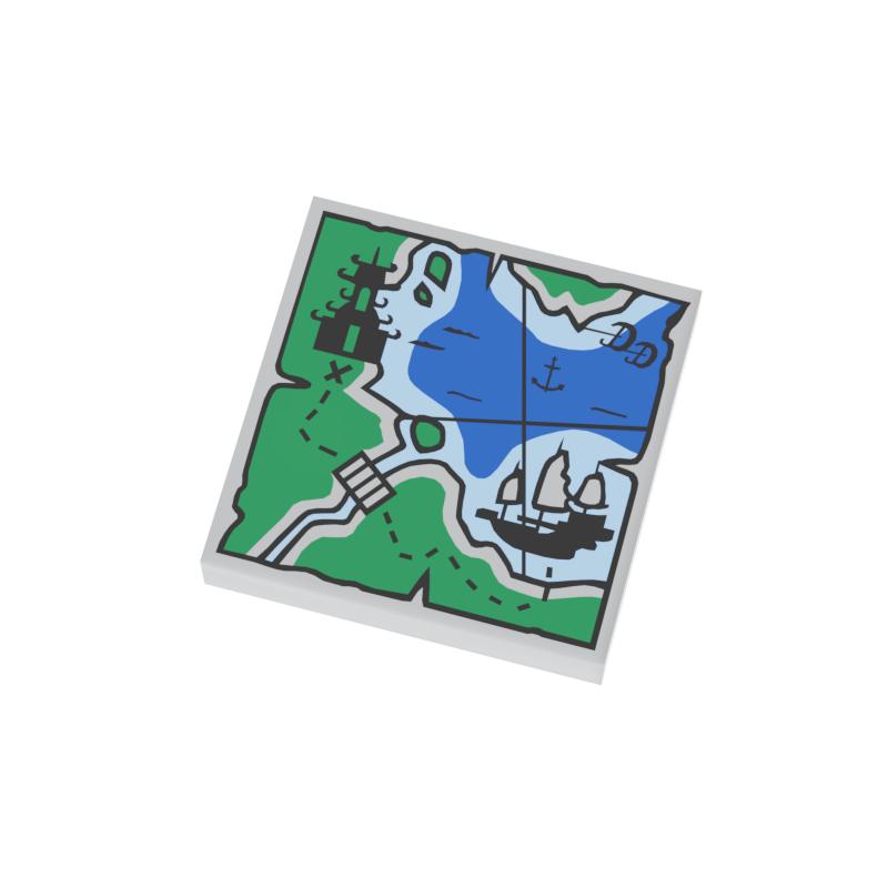 High-Quality Tile High-Quality 2X2 High-Quality With High-Quality Map High-Quality Blue High-Quality Water High-Quality Yellow High-Quality Land 3PCS
