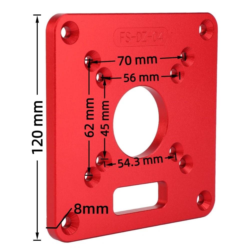 Anodic Oxidation Router Table Insert Plate Aluminum Alloy Woodworking Router Plate  DIY Woodworking