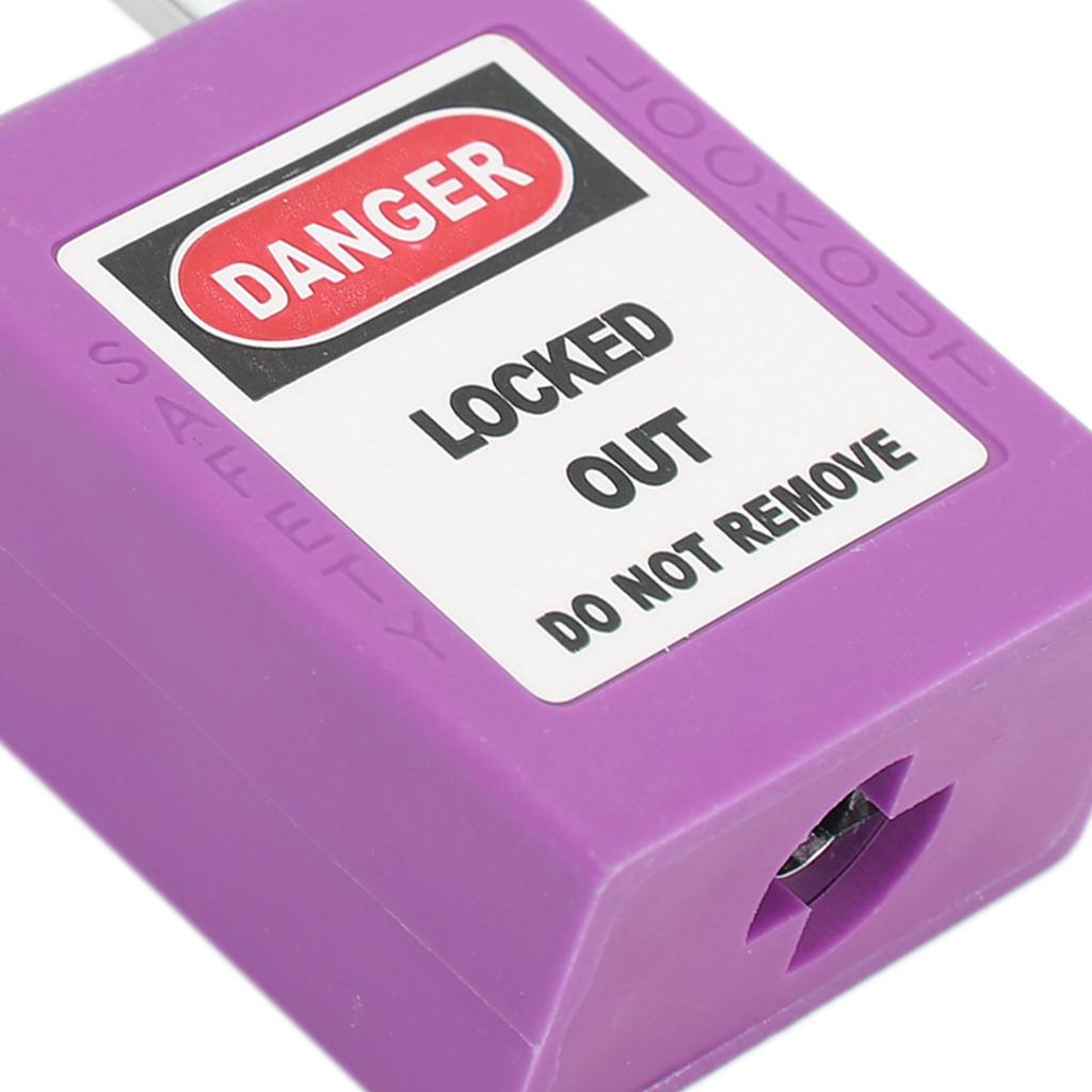 5Sets 38mm Padlock Lockout Tagout HardWearing with 10 Keys Writable Label for Machine Building Security(Green )