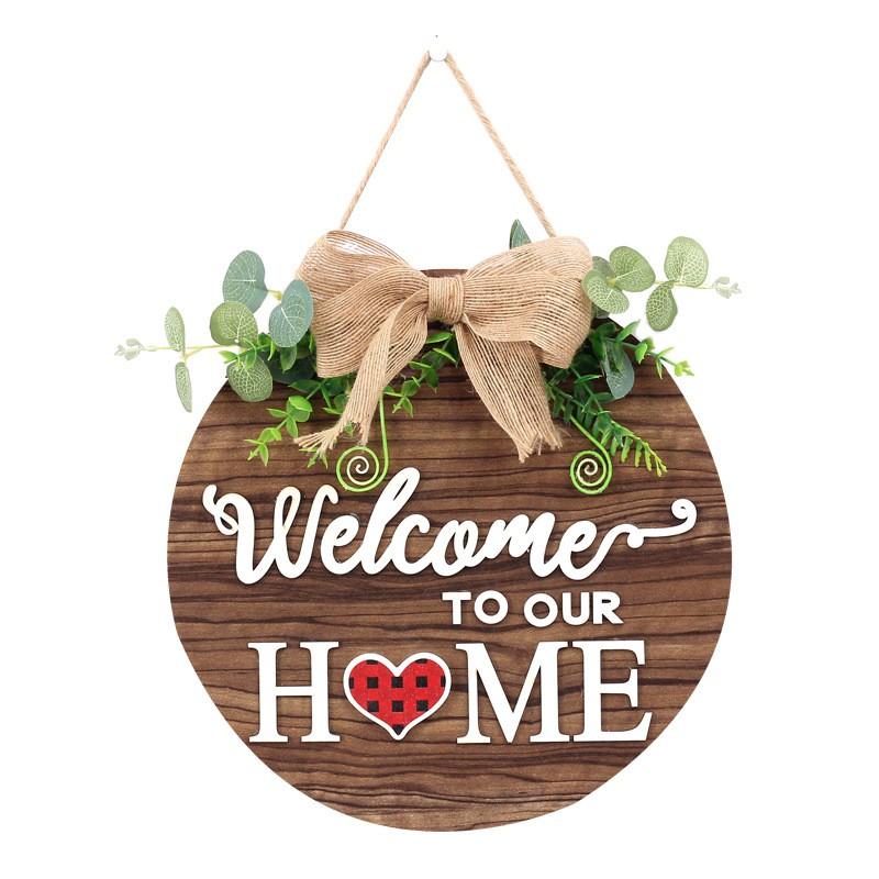 Wooden Door Hanging Sign With Magnetic Letters DIY Home Decor Christmas Farmhouse Rustic Wall Art