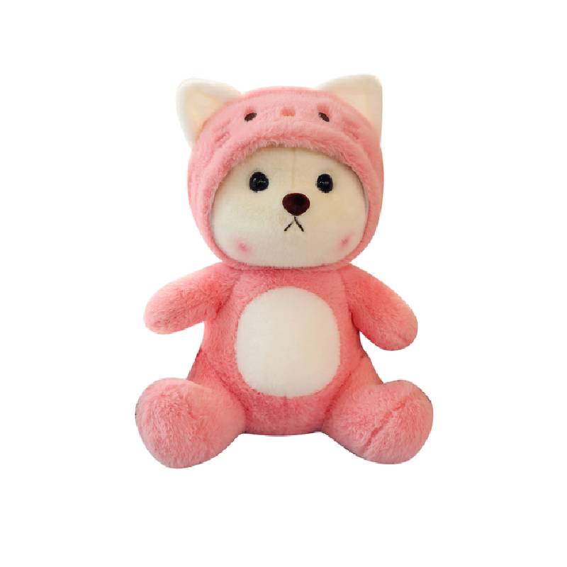 Transforming Doll Bear Plush Toy Sleeping Pillow Girl Child Gift Decoration