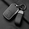 Aluminum Alloy Goatskin Car Key Case Cover For Honda Crv Cr-V Fit Civic Accord Hr-V Hrv City Odyssey Xr-V Auto Keychain