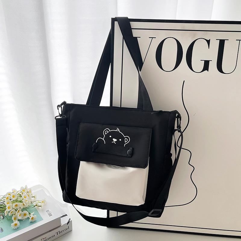 Cute Girl New Simple Nylon Messenger Bag Female Student Shoulder Bag