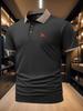 Mens Contrast Collar Short Sleeve Polo Shirt, Casual Weekend Leisure Tops, Classic Fit for Hangout Outdoor Errands Commute Daily Wear