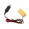 97cm USB to 6V LR14 C ummy Battery Eliminate Cable for 4 LR14 C Battery for Toy, Controllers, Gas Water Heater, Torches