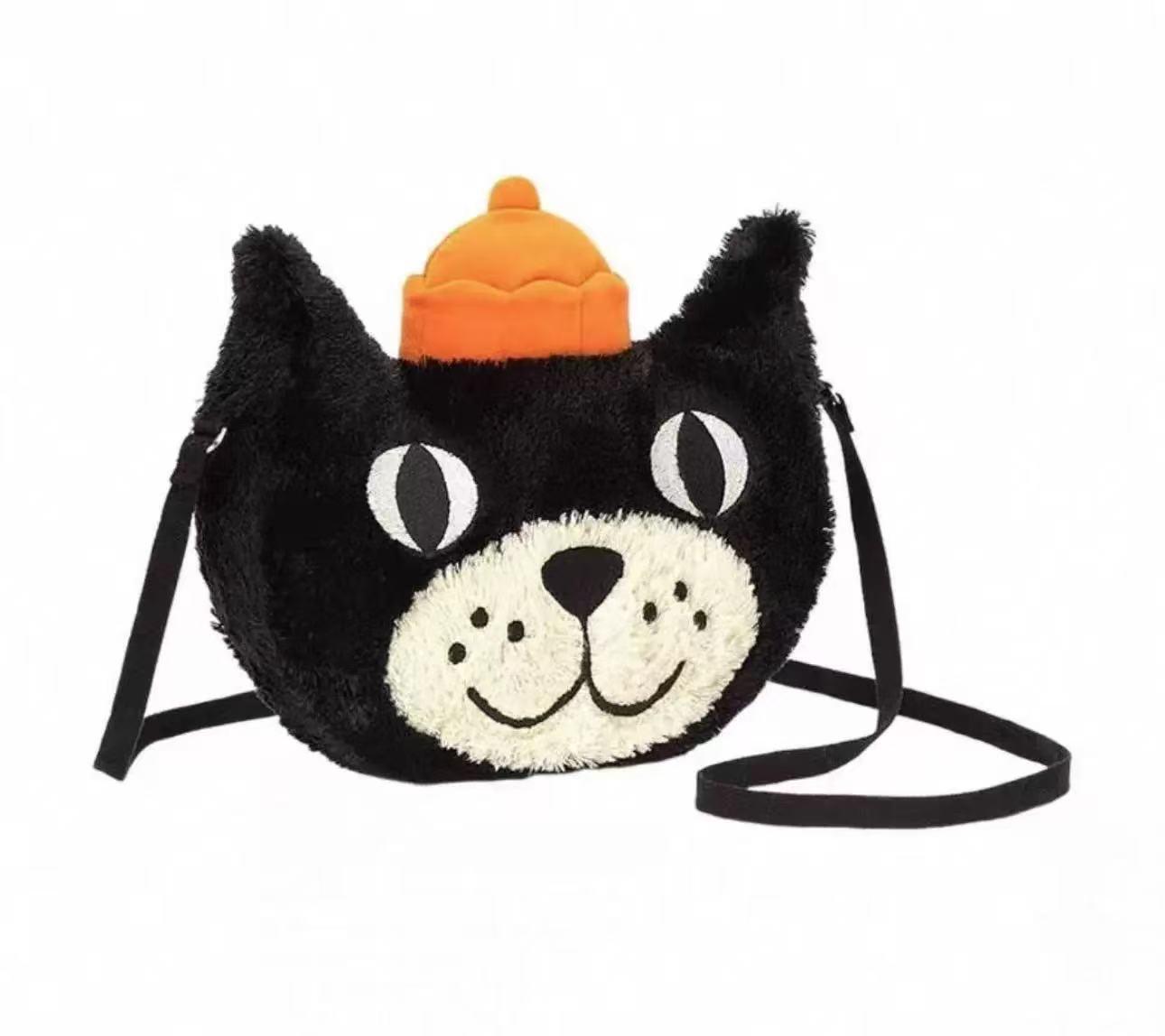 Chose One Jelly Crossbody Tas: Kopje Koffie, Croissant, Ontwerp met Berenkop met Rits One Size with Dust Bag black