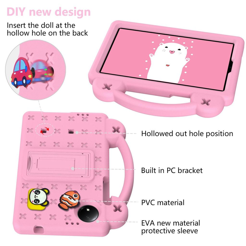 Kreslený ruční nárazuvzdorný obal Bebe Bear pro 4G tablet Xiaomi Redmi Pad SE 8,7"