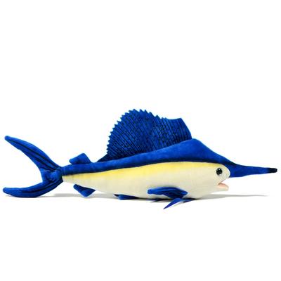 ZHONGXIN MADE Simulation Swordfish Sailfish Plush Toy - 18.5-inch Realistic Swordfish Deep Sea Animal Plush Figure, Super Soft Stuffed Animal, Gift