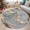 Marble Texture Round Carpets for Home Living Room Bedroom Rug Luxury Pattern Coffee Table Floor Mat Easy To Clean Home Decor