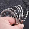Stainless Steel Bamboo Joint Bangle: European & American Retro Titanium Bracelet