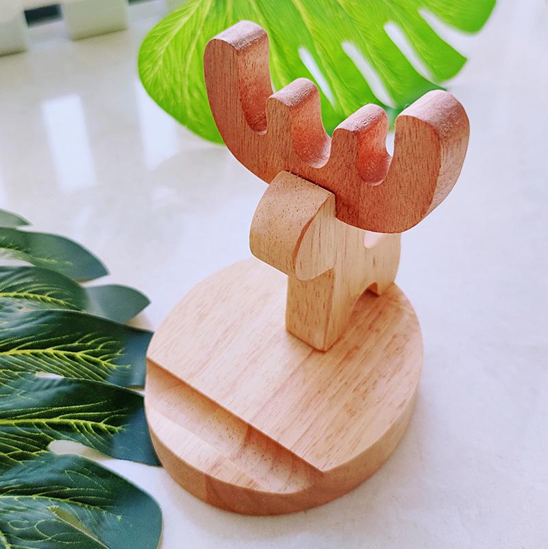 Solid Wood Phone & Tablet Stand: Universal, Simple, and Convenient for Desktops