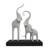 Elefantenfamilie Statue Moderne Kunst Elefanten Figur 3D Gedruckte Abstrakte Elefanten Skulptur Tischdekoration