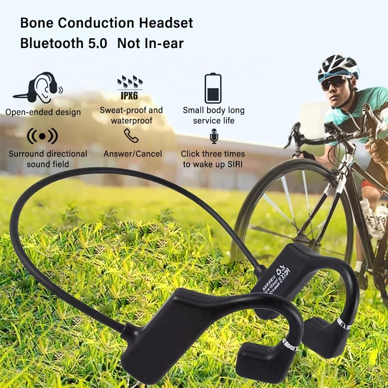 

G1 Костная проводимость Наушники Спортивное обновление Bluetooth5.2 Гарнитура IPX4 Водонепроницаемые наушники Игровые наушники