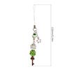 Artistic Style Butterfly Cute Pendant Phone Charm Rope Four Leaf Clover Key Chains Fashionable Beaded Keyring Ornament For Phone