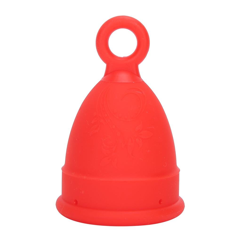 Silicone Menstrual Cup Women Soft Elastic Reusable Period Cup Female Body Care ToolRed S