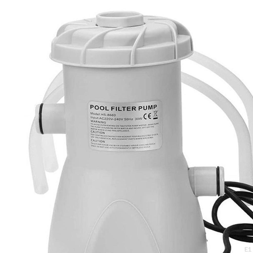 530 Gallon Above Ground Pool Pump and Filter Lightweight Electric Water