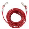 Dog Tie Out Cable Steel Wire Double Head Bite Resistant Outdoor Camping Dog Leash for Small Medium