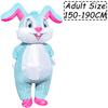Easter Bunny Clown Adult Kids Inflatable Costume Funny Cute Rabbit Cosplay Suit For Performance Festival Carnival Party Clothing