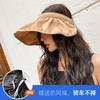 Summer Womens Stylish Hat Antiuv Wide Brim Face Shield Cotton Blend Polyester