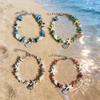 Ocean Sea Series Beach Beads Bracelet Pearl Bohemian Shell Bracelet  Vacation