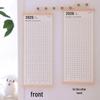 2025 Wooden Wall Calendar: Creative Single Sheet Hanging Planner