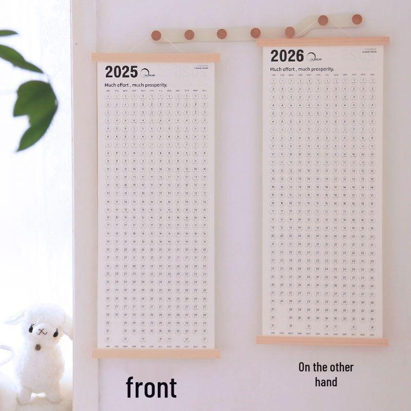 2025 Wooden Wall Calendar: Creative Single Sheet Hanging Planner