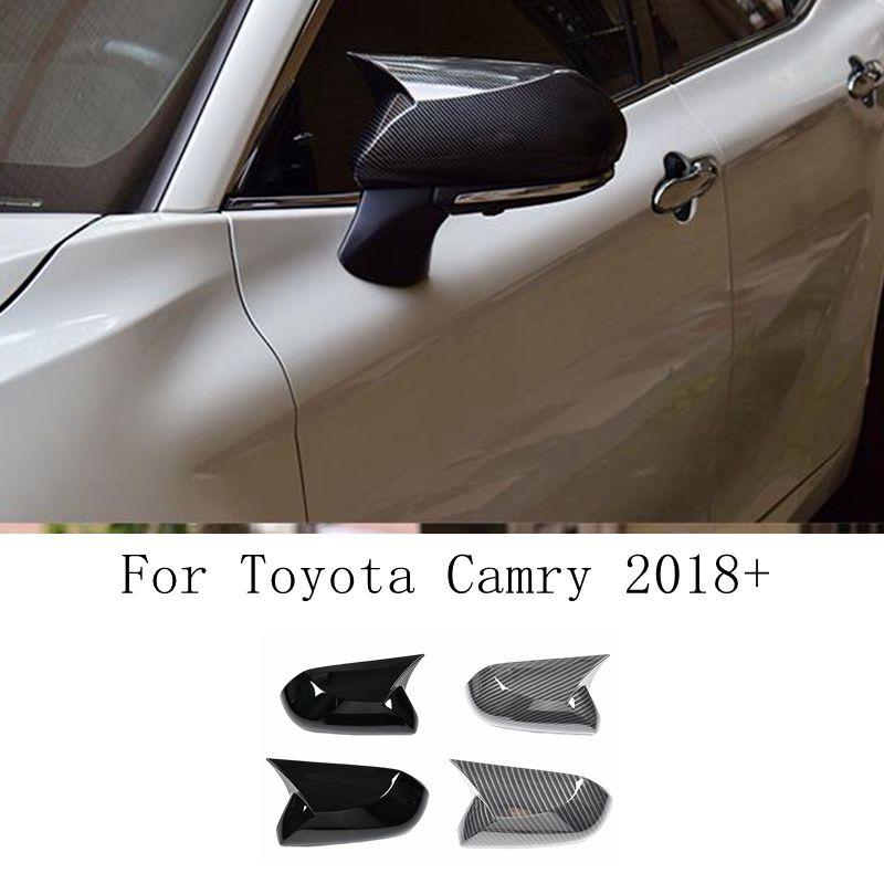 

Для Toyota Camry 2018 2019 2020 2021 2022 2023 крышка бокового зеркала заднего вида крышка крыла внешняя отделка корпуса заднего вида карбоновая отделка