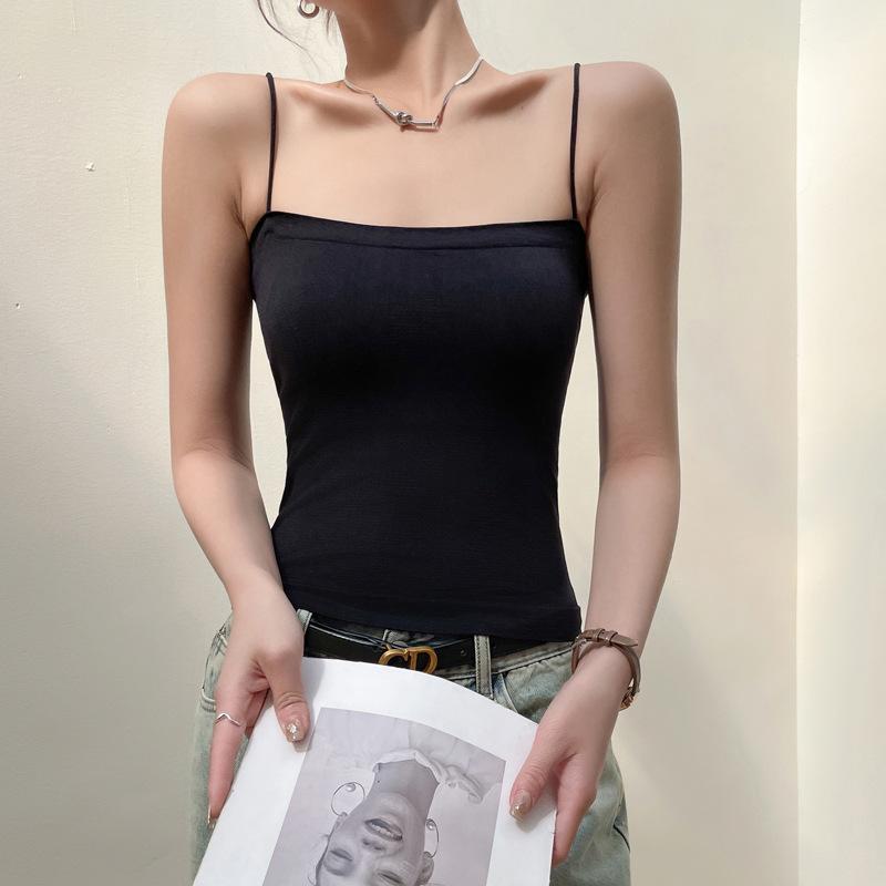 Sexy Little Suspender Vest for Women with Spring and Summer Inner Wear Hot Girls with High-end Feel On The Outside and Strapless Top