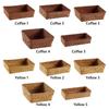 Woven Pattern Storage Basket Grass Vegetables Candy Snacks Display Basket Organizer Rectangle Organization Box Home Shop Hotel