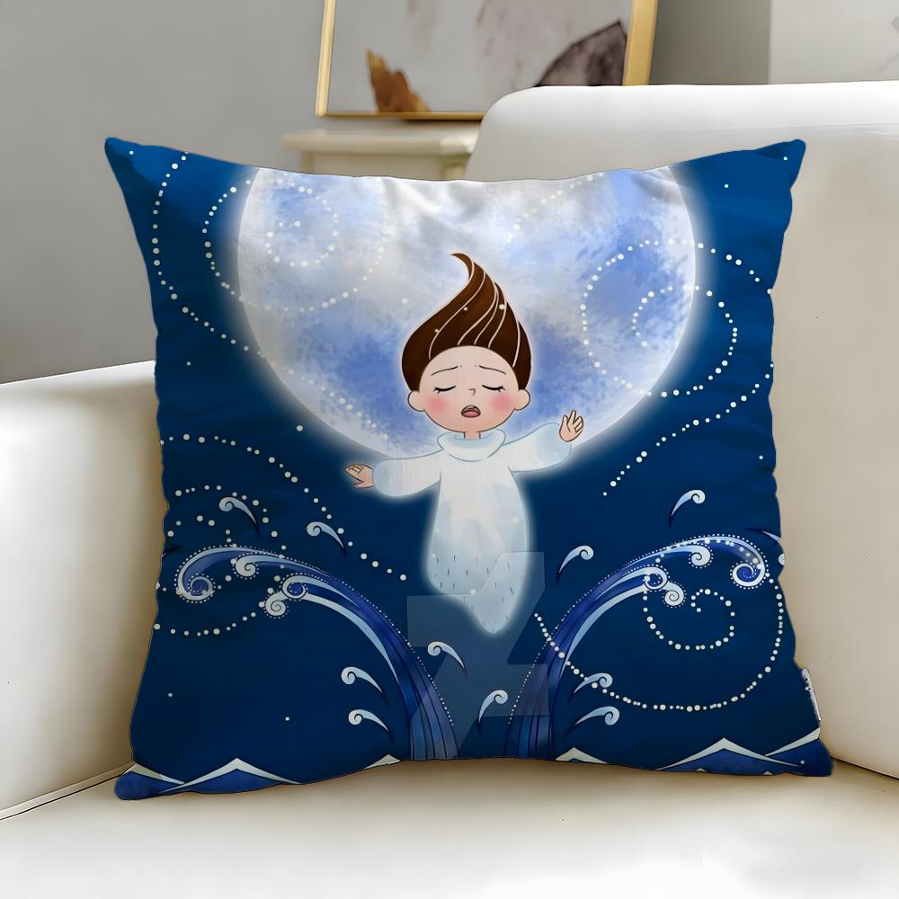 animated movie Song of the Sea Cushion Cover Soft & Easy-Wash Pillow Case – Versatile for Couch, Bed, Travel and Office