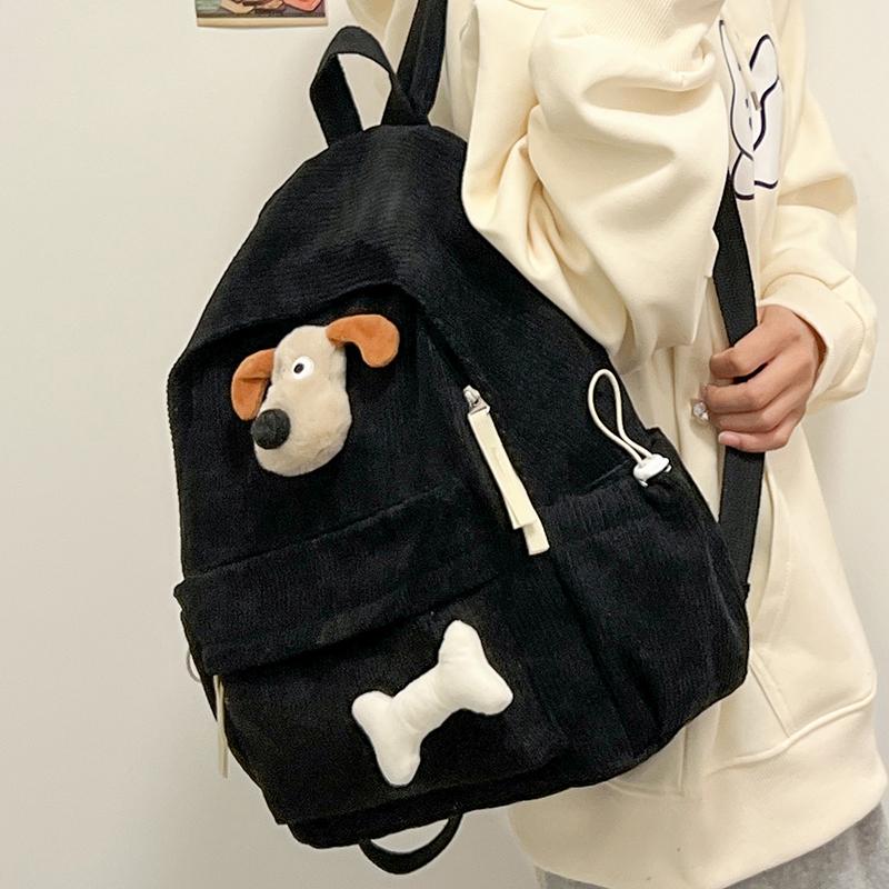 Batoh Female Cartoon Puppy Girl Schoolbag Travel Backpack