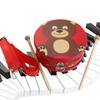 Animal Pattern Children's Drum Toy Double Sided Kids Hand Drum Musical Instrument Toy  Percussion