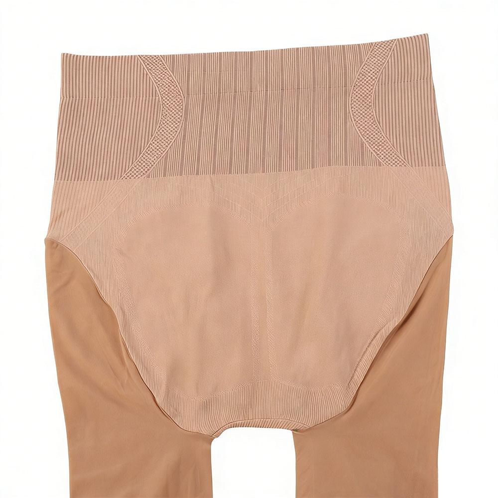 Solid Color High Waist Pantyhose Abdominal Thermal Pantyhose Durable Bare Leg Artifact Autumn