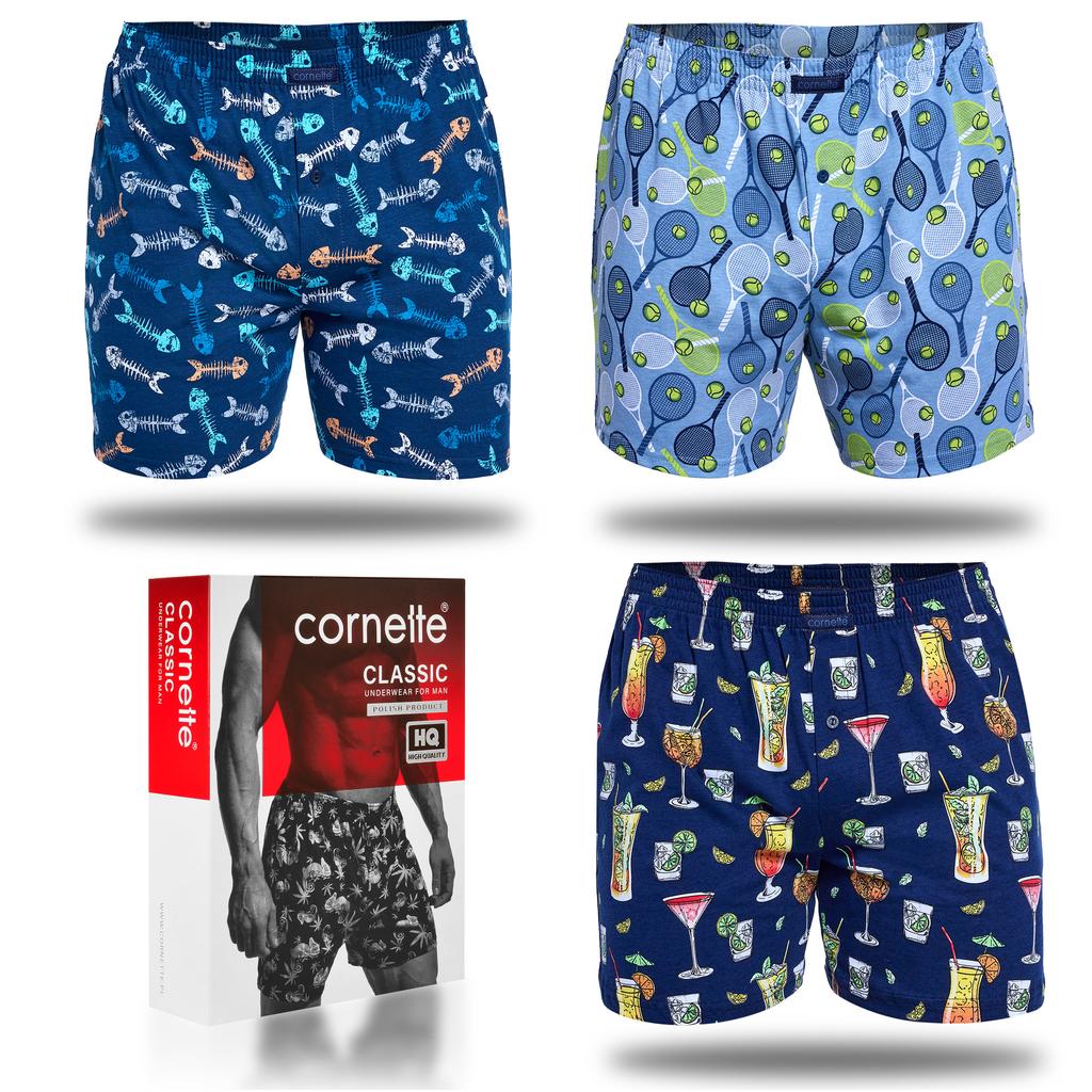 Boxer Shorts Cornette, Loose, Cotton, Bm15,1 Classic, 3 Pieces