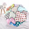 1pc Fabric Pattern Automatic Open, Sturdy Iron Frame, Compact Folding Design, All-Season Portable Umbrella for Women & Men, Outdoor Umbrella