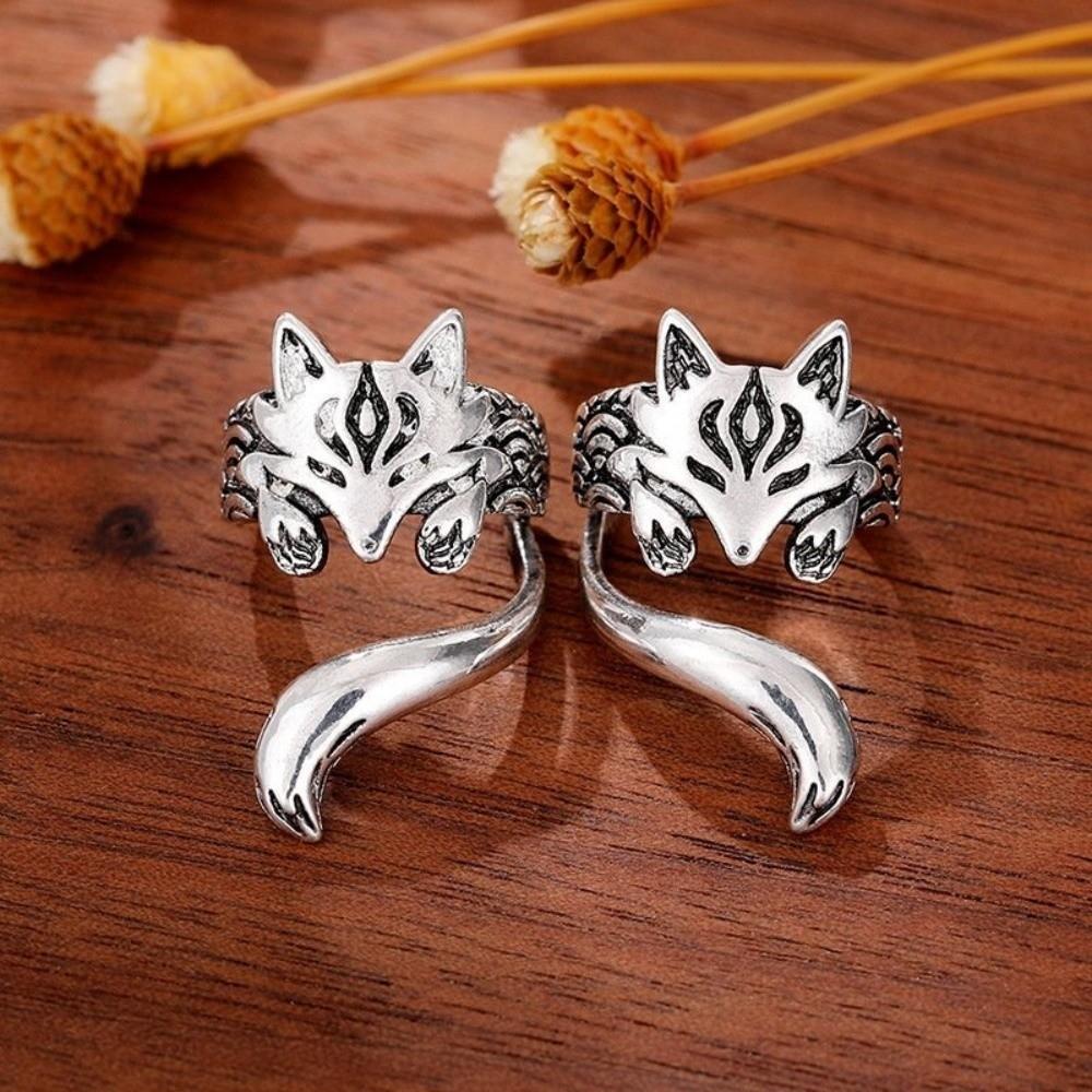 Zinc Zinc Alloy Cat Ear Clip Ear Hook Ear Cuff Creative Animal Earrings  Party