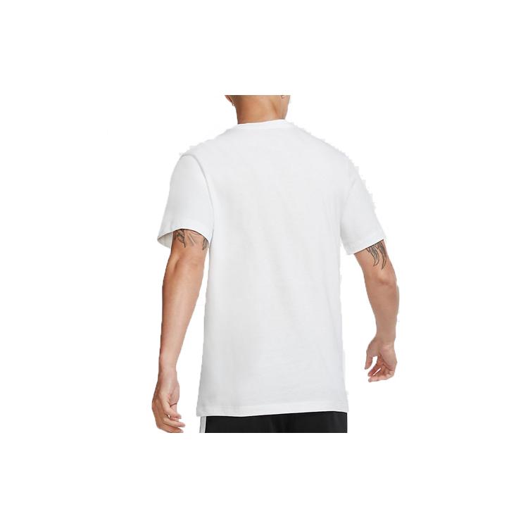 Nike T Shirts Men's White Crew Neck Moderate Straight Fit CW0427-100