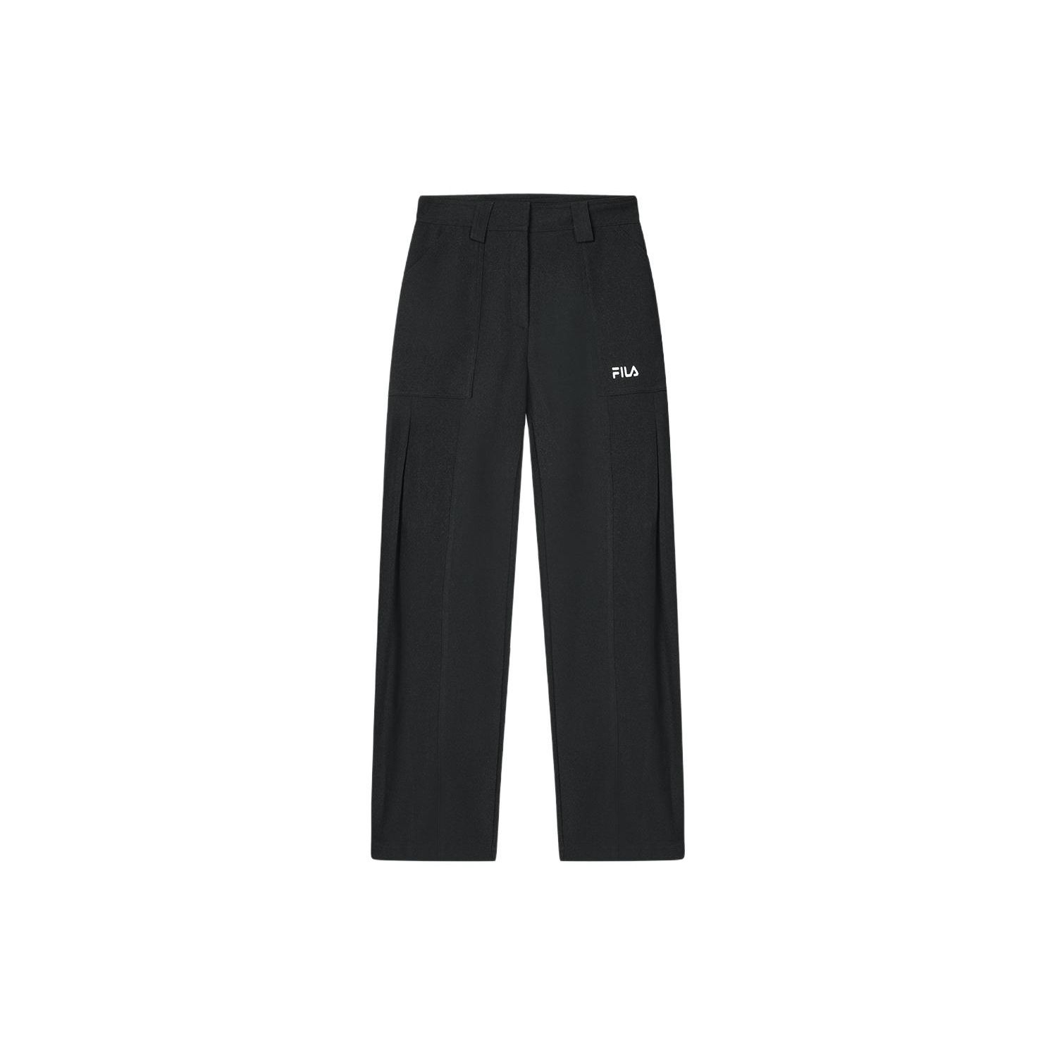 

Свободные повседневные брюки прямого плетения с логотипом FILA, женские брюки черного цвета F11W418804F-BK M
