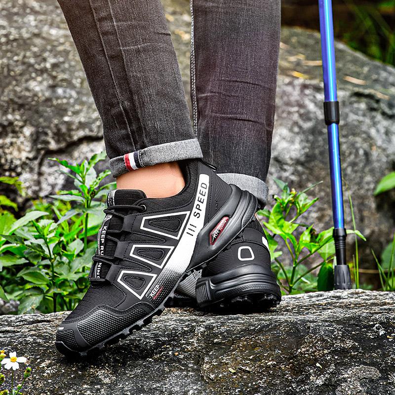 Men's Casual Sports Outdoor Lightweight Sports shoes Mesh Breathable Hiking Shoes Outdoor Camping Shoes Walking Sports Sho