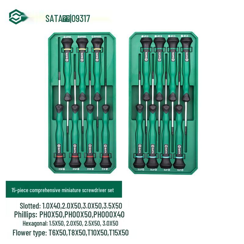 Miniature Screwdriver Set: Slotted & Phillips Heads for Mobile Phones & Watches