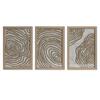 Modern Paintings - Home ESPRIT - Set of 3 - 20x2x30 Cm - Multicolor - Modern - Framed - Rectangular - Portrait