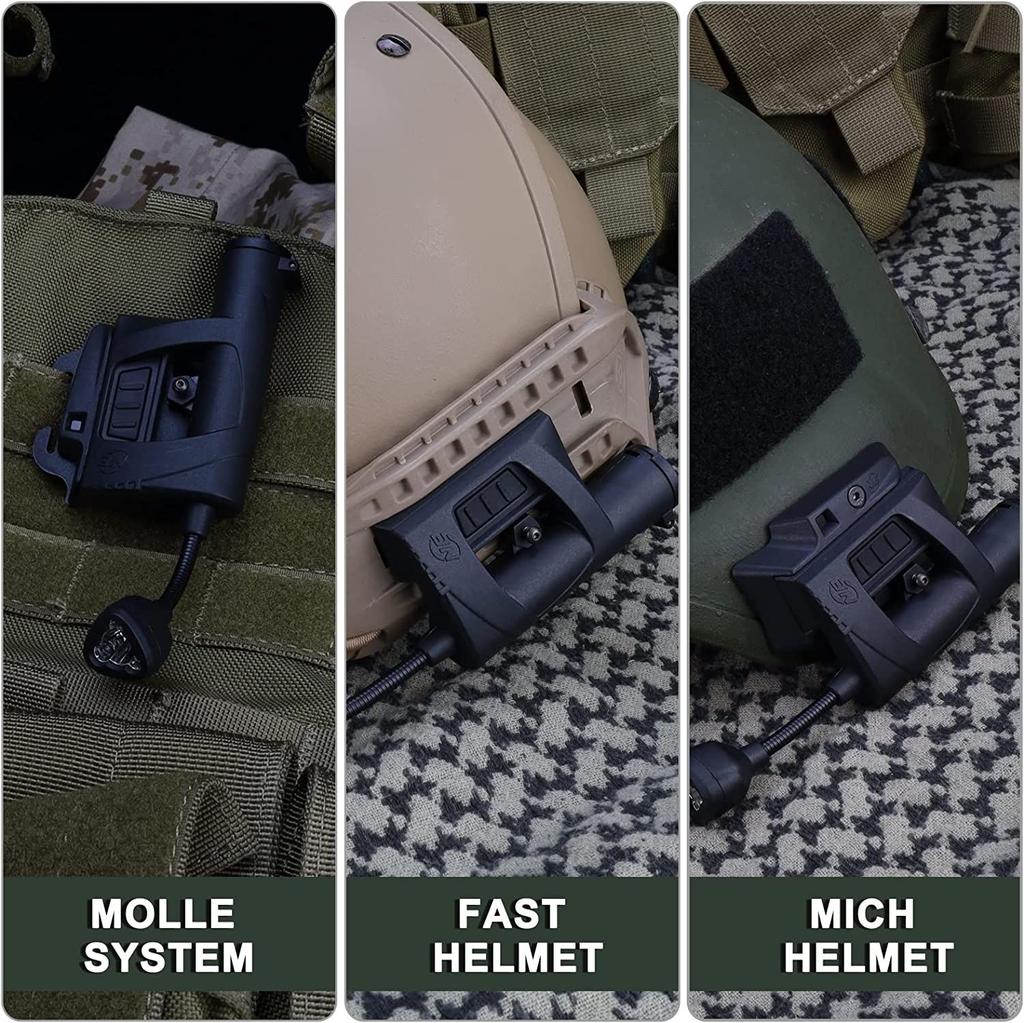 Helmet-mounted Tactical Headlamp Princeton Tec Charge Mpls