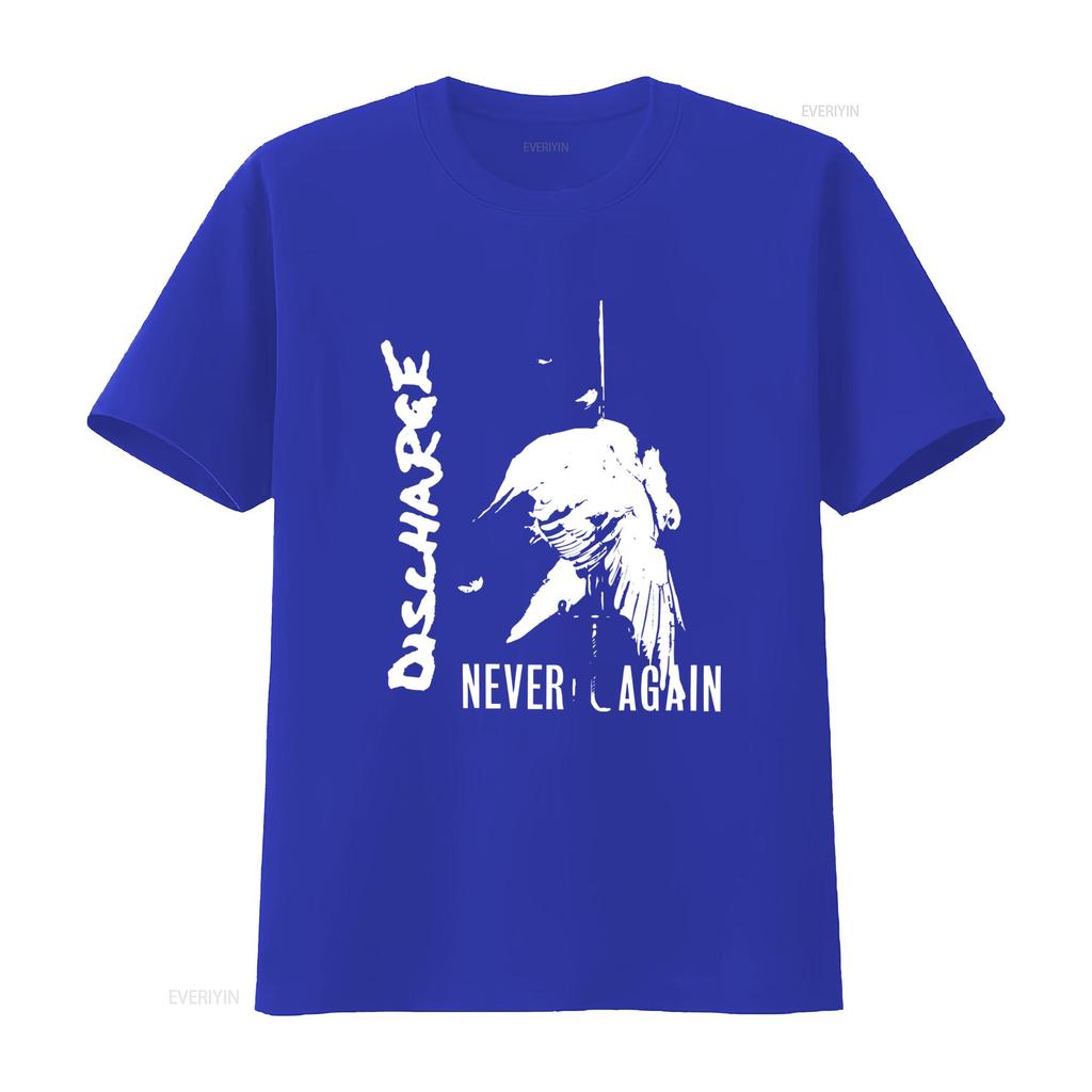 Discharge Never Again Hardcore Punk D Beat Anti Cimex T Shirt Vintage Washed Designer Clothes Streetwear Comfortable Slightly