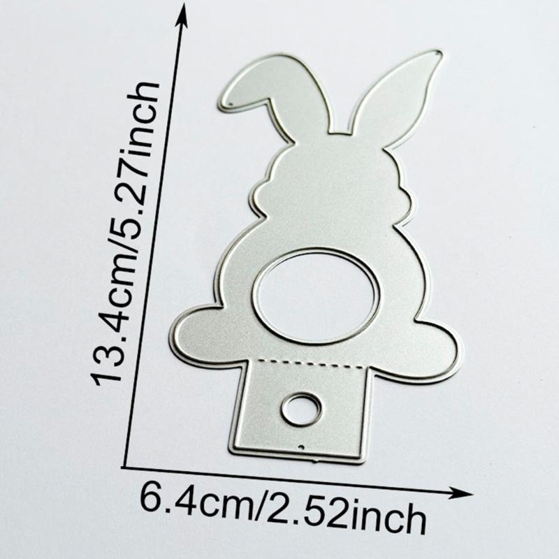 Easters Rabbits Metal Cutting Dies Templates Molds Embossing Stencils Die Cuts for Scrapbooking Cards Making Decorations