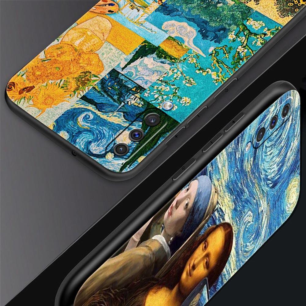Handyhülle für Samsung Galaxy A52 A14 A50 A70 A10S A30 A40 A20S A20E A02S A12 A22 A32 5G A04s Mona Lisa Van Gogh Öl Kunst Hülle