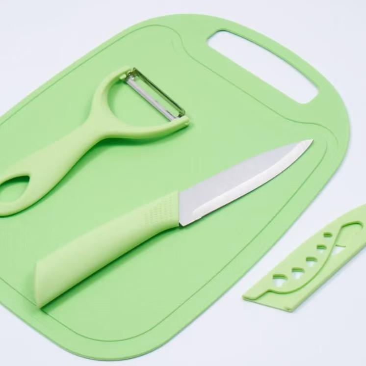 Baby Food Prep Set: Chef's Knife, Cutting Board, Multi-Functional Tools, 5-Piece Combo